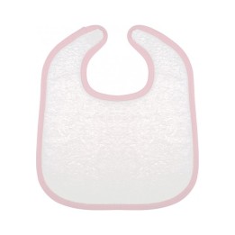 Bavoir rose à personnaliser