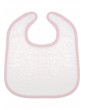 Bavoir rose à personnaliser