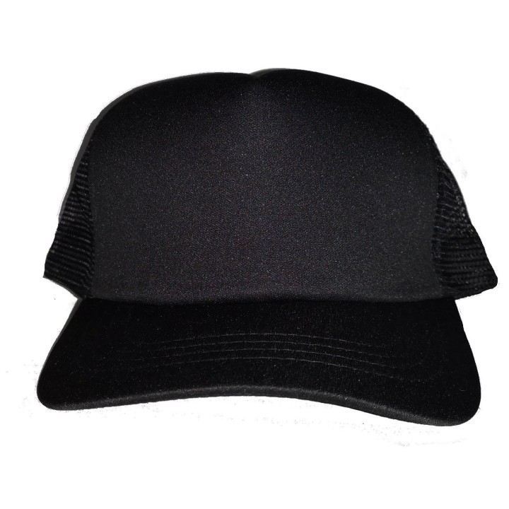 Casquette trucker noire à personnaliser