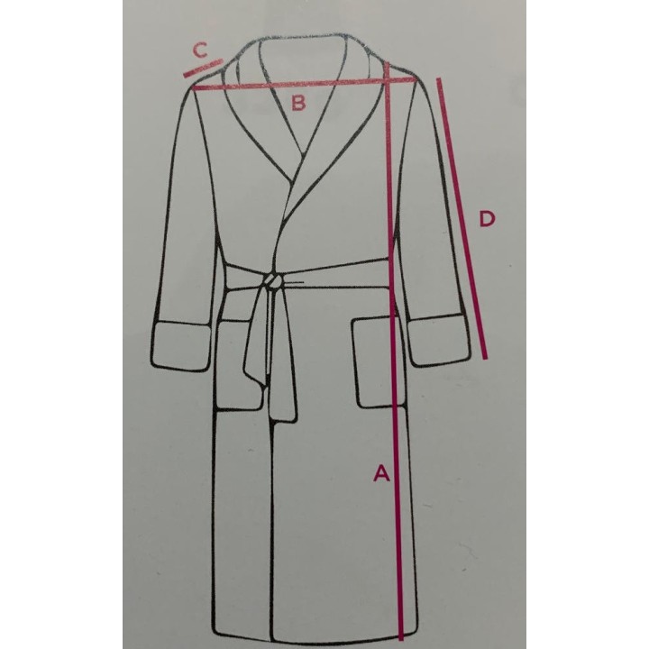 Peignoir kimono marron personnalisé