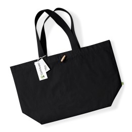 Sac shopping noir à personnaliser