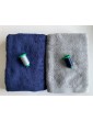 Ensemble gris clair, bleu marine