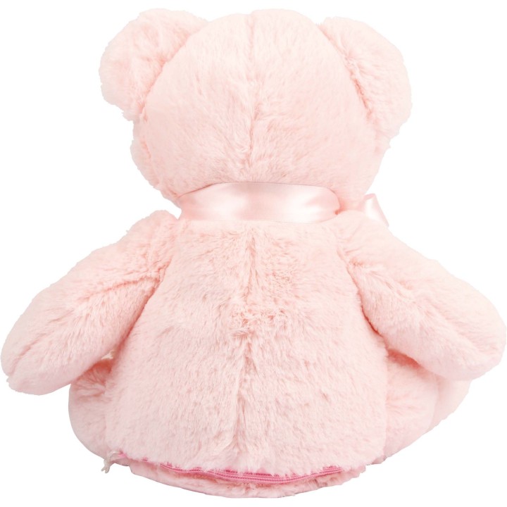Peluche ourson rose personnalisée prénom, un cadeau original !
