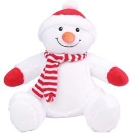 Peluche bonhomme de neige à personnaliser