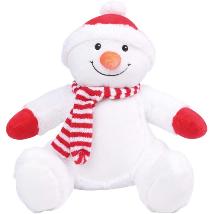 Peluche bonhomme de neige à personnaliser