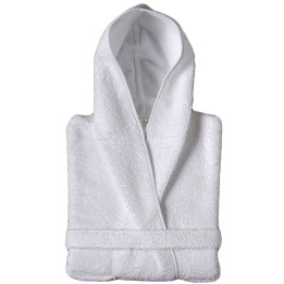Peignoir capuche blanc bébé à personnaliser