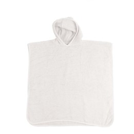 Poncho de bain blanc bébé à personnaliser