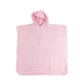 Poncho de bain rose bébé à personnaliser