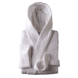 Peignoir capuche blanc enfant à personnaliser