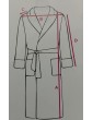 Peignoir blanc FC Drennecois personnalisable