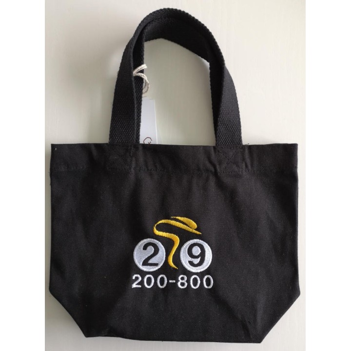 Mini tote bag noir personnalisé cycliste Brest Landerneau
