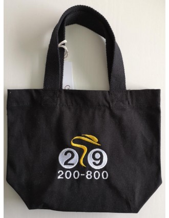 Mini tote bag noir personnalisé Cyclisme Brest Landerneau