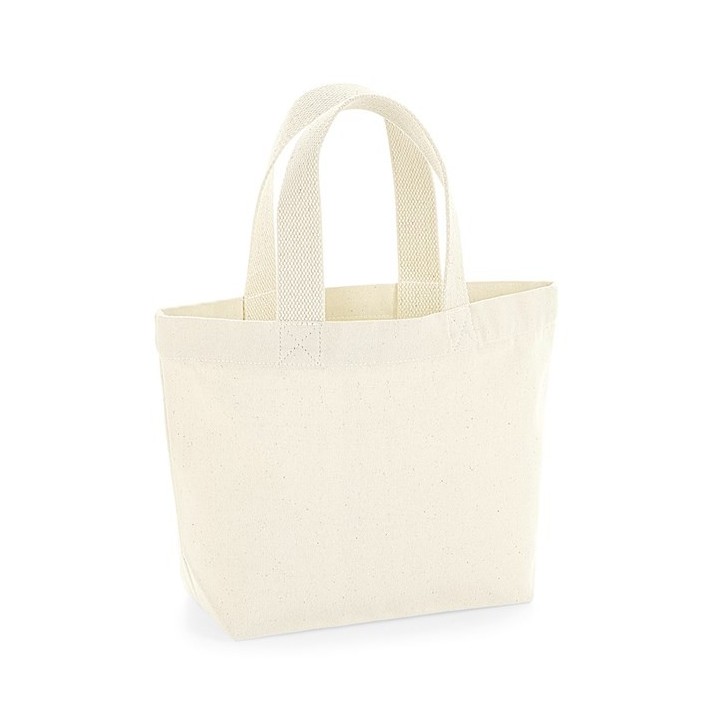 Mini tote bag natural à personnaliser