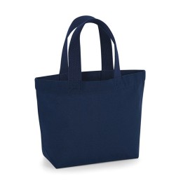 Mini tote bag bleu marine à personnaliser