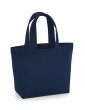 Mini tote bag bleu marine à personnaliser