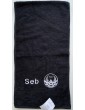 Serviette de sport noire FC Drennecois à personnaliser