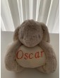 Peluche Lapin avec Couverture Personnalisée et Brodée Prénom