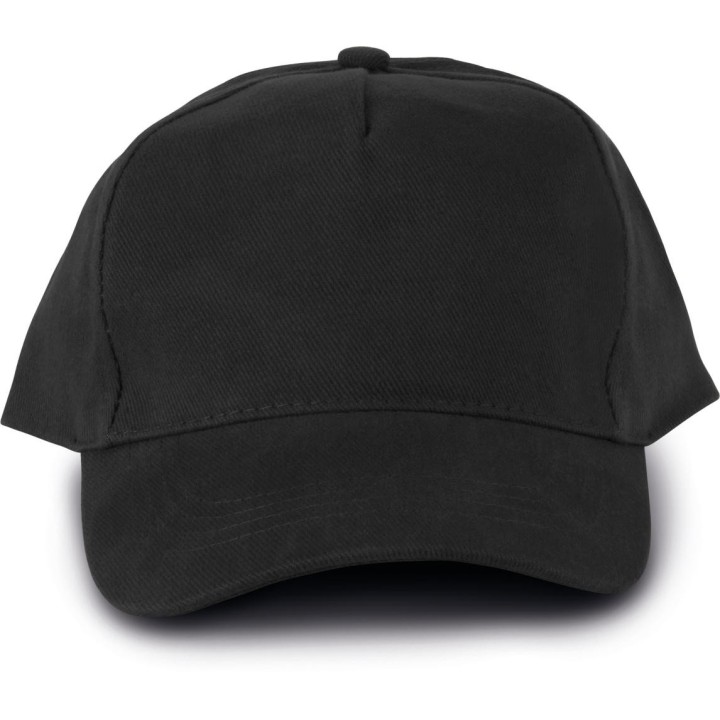 Casquette noire 5 panneaux à personnaliser