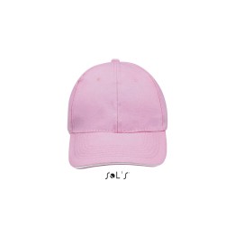 Casquette rose 6 panneaux à personnaliser