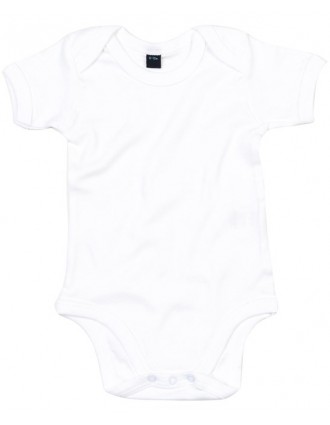 body pour bébé en coton bio blanc à personnaliser
