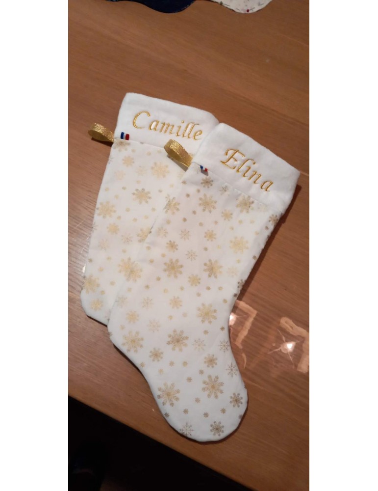 Chaussettes de noël personnalisées prénoms