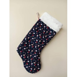 Botte de noël bleu personnalisée fabrication artisanale