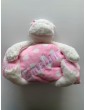 Peluche Hippopotame avec Couverture Rose Personnalisée & Brodée