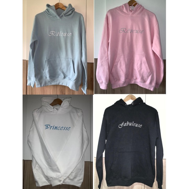 sweat-shirts personnalisés avec un texte