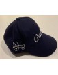 Casquette personnalisée bleu marine prénom + motif tracteur
