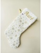 Botte de noël personnalisée prénom Auré en fil doré
