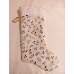 Botte de noël blanche fabrication française à personnaliser