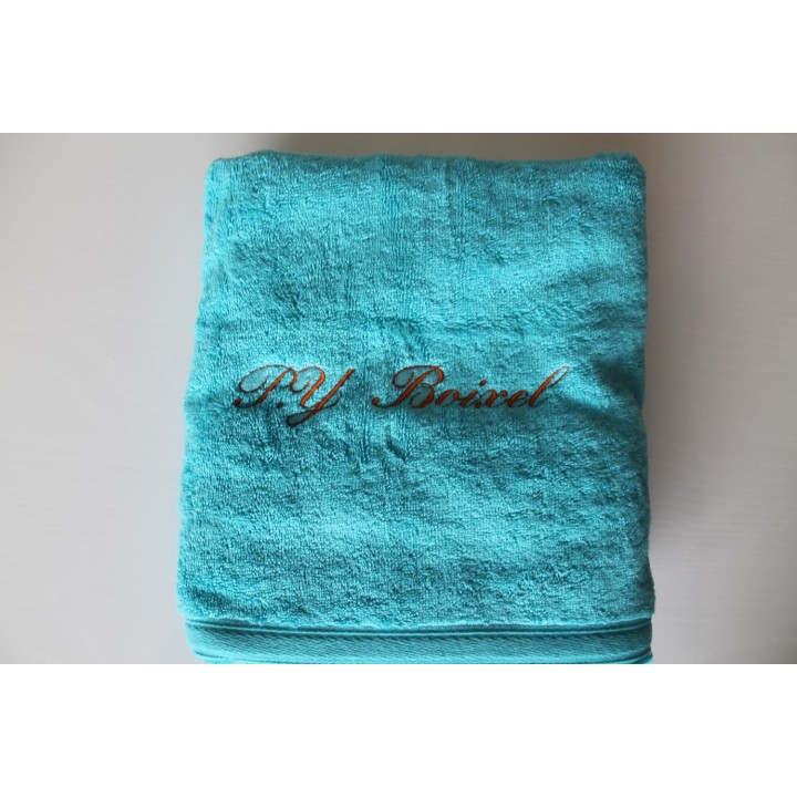 Serviette de Bain Bleu Océan Personnalisée, Entre Ciel et Terre !