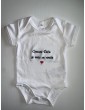 body personnalisé avec texte et motif optionnel comme faire-part naissance