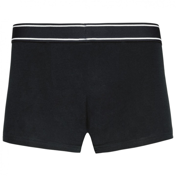 Boxer noir personnalisable vue de dos