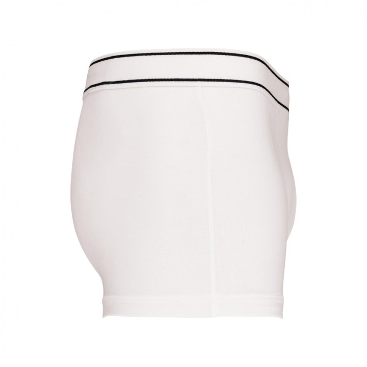 Boxer blanc à personnaliser vue de coté
