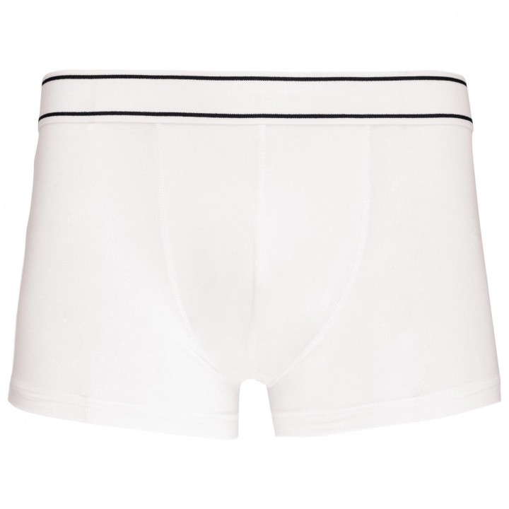 Boxer blanc homme personnalisable vue de face