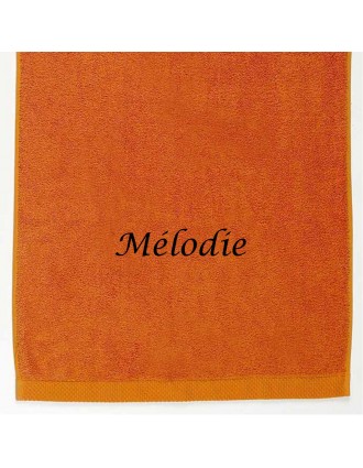 Serviette personnalisée prénom Mélodie