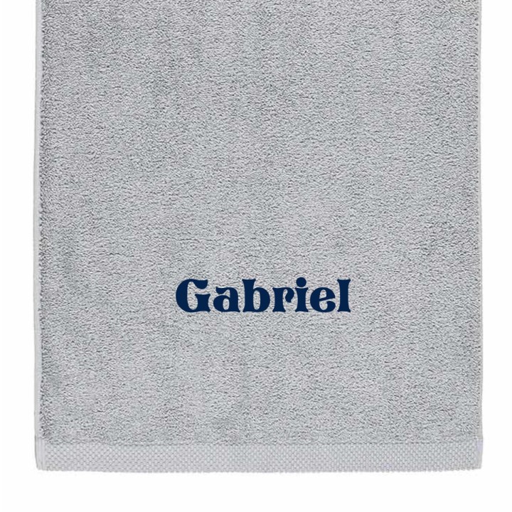 Serviette de bain personnalisée prénom Gabriel