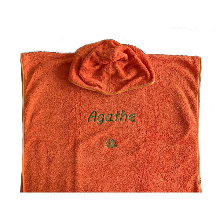 Poncho de bain personnalisé prénom Agathe