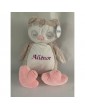Peluche chouette personnalisée prénom Aliénor