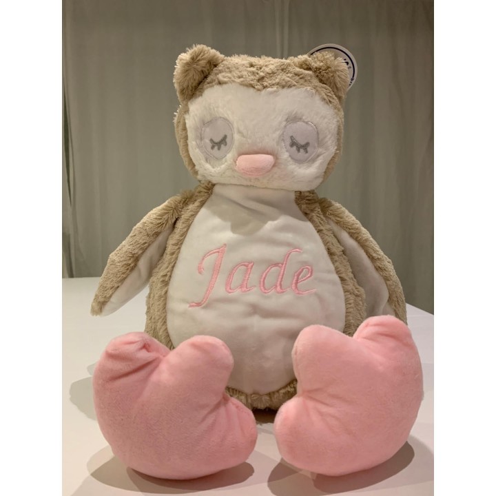 Peluche Chouette Personnalisée prénom Jade