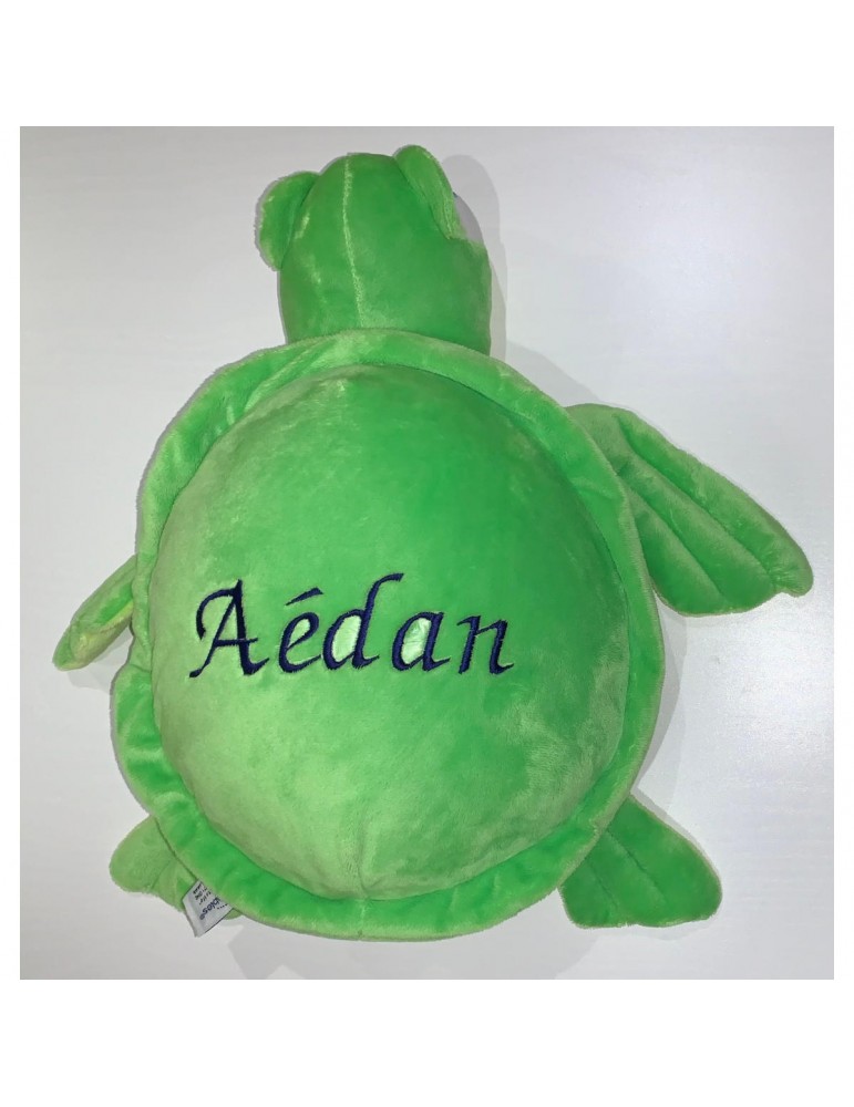 Peluche tortue personnalisée prénom Aédan