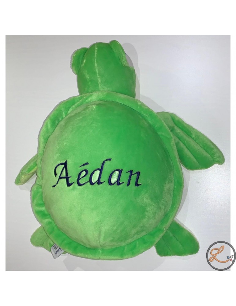 Peluche tortue personnalisée prénom Aédan