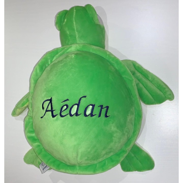 Peluche tortue personnalisée prénom Aédan