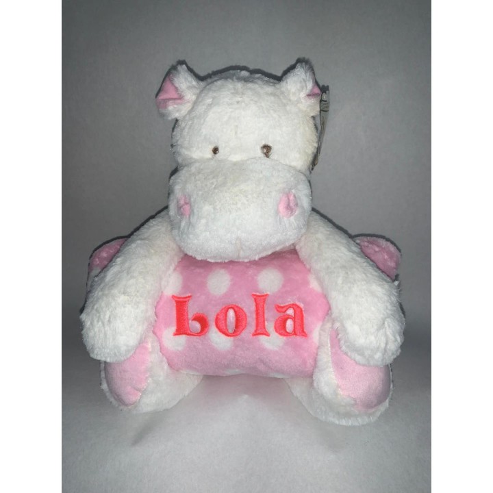 Peluche avec couverture personnalisée prénom brodé