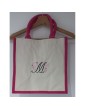 Sac en jute avec monogramme personnalisé