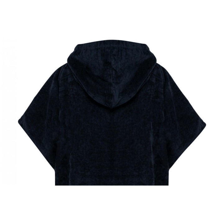 Poncho bleu marine à personnaliser vue de dos