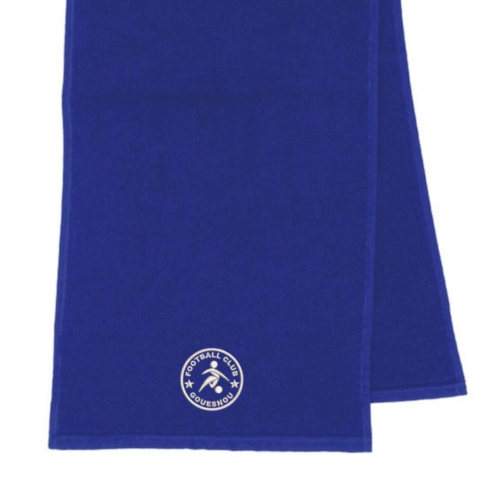 Serviette sport bleu royal FC Gouesnou