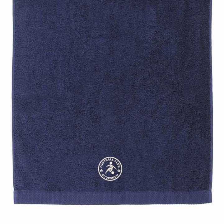 Serviette de bain bleu marine FC Gouesnou