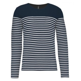 Marinière bleu manches longues homme à personnaliser